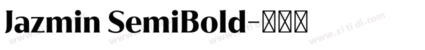 Jazmin SemiBold字体转换